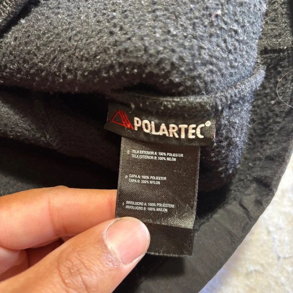The North Face Girls XL Denali Polartec Fleece Jacket Black Full Zip AC9Q‎ 071